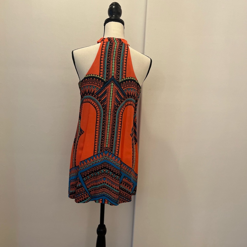 Tribal, print, dress halter neck, and arm hold 12 inches length 30 inches - Picture 3 of 3
